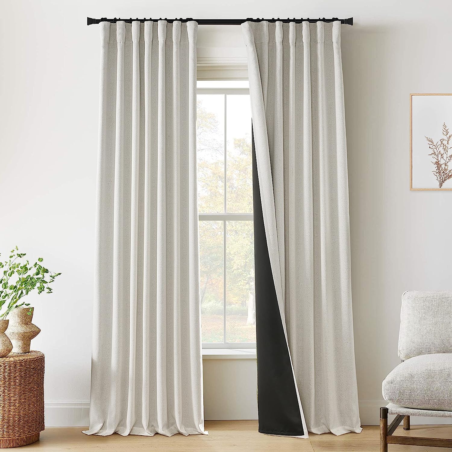 Cream Beige 100% Blackout Curtains 84 Inches Long for [...]