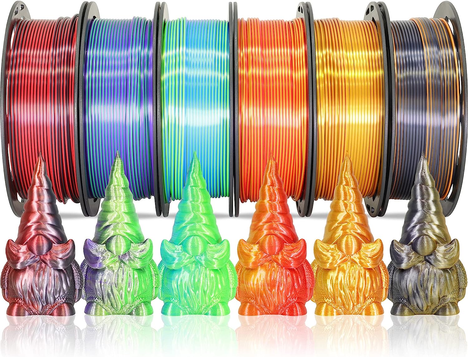 MIKA3D 6 Spools Bicolor Dual Color 1.75mm 3D Printer [...]