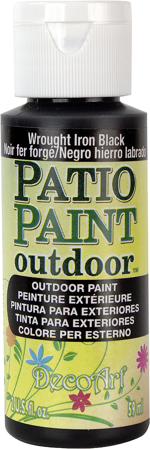DecoArt, Wrought Iron Black Patio Paint, 2-Ounce, 2 Fl [...]