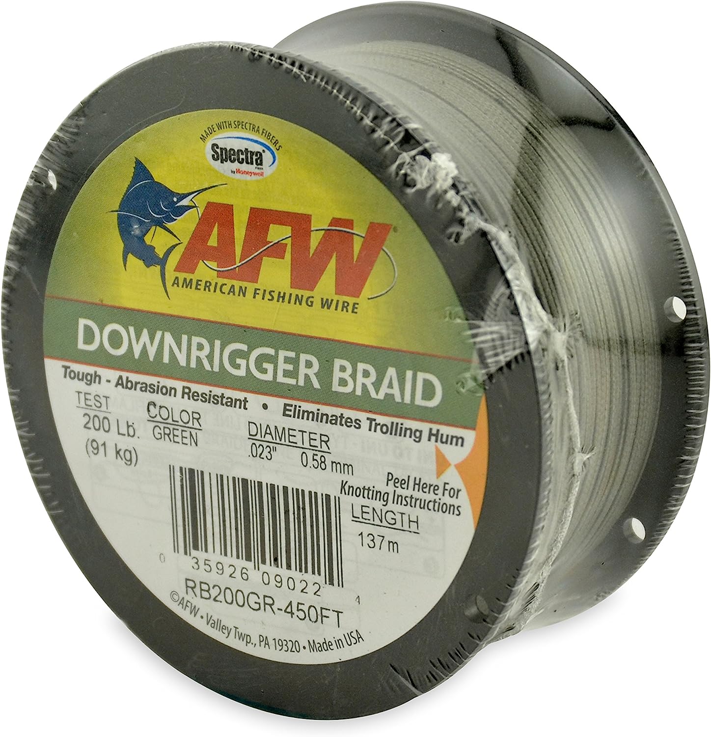 American Fishing Wire Downrigger Braid (Spectra Fibers)