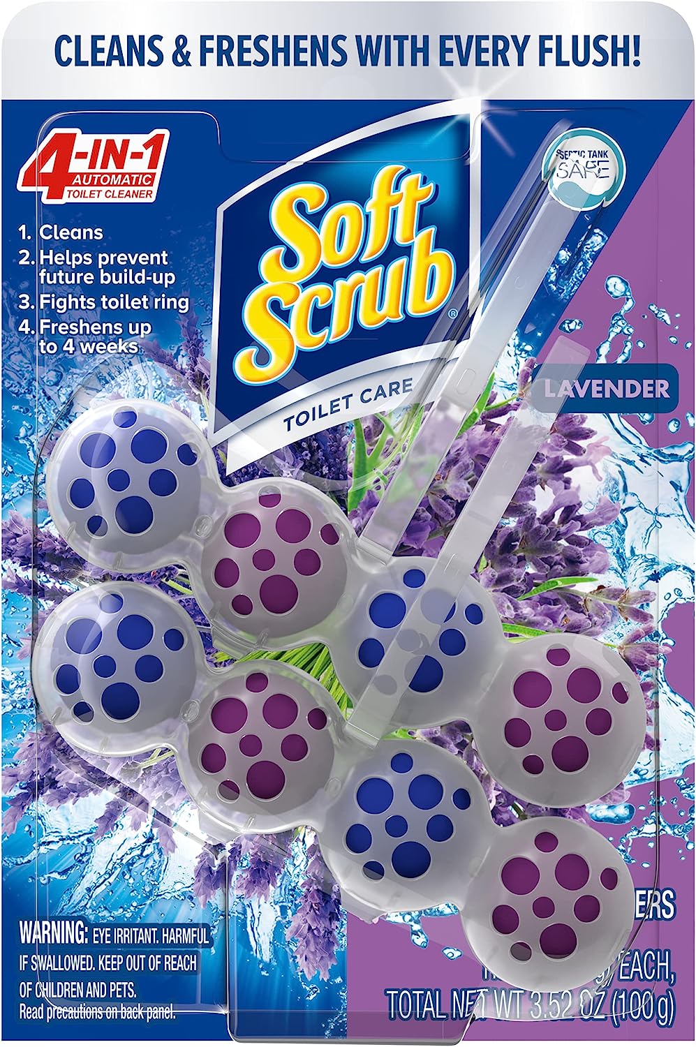 Soft Scrub 4-in-1 Rim Hanger Toilet Bowl Cleaner, [...]