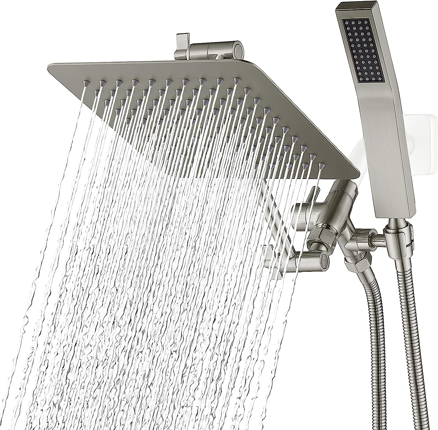 G-Promise All Metal Dual Square Shower Head Combo | 8
