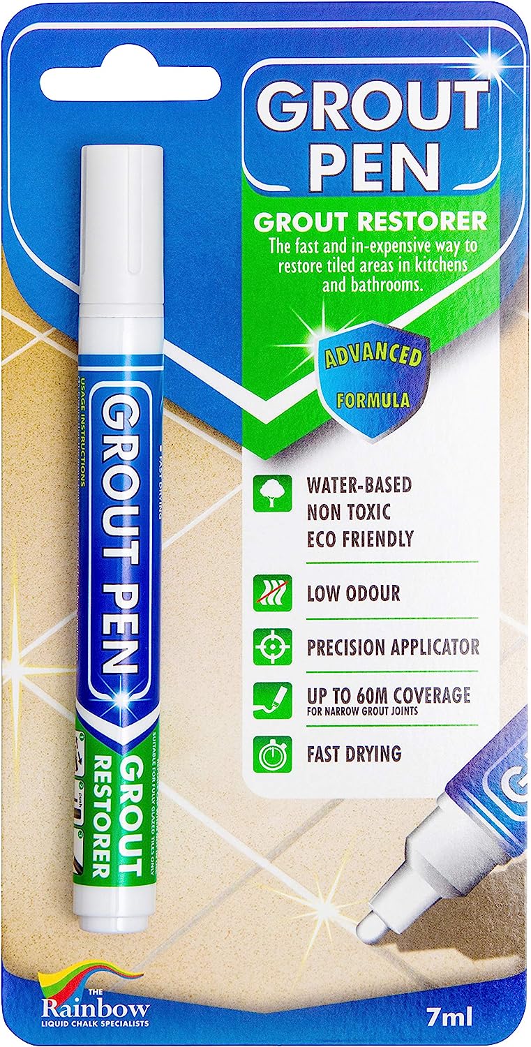 Grout Pen White Tile Paint Marker: Waterproof Grout [...]