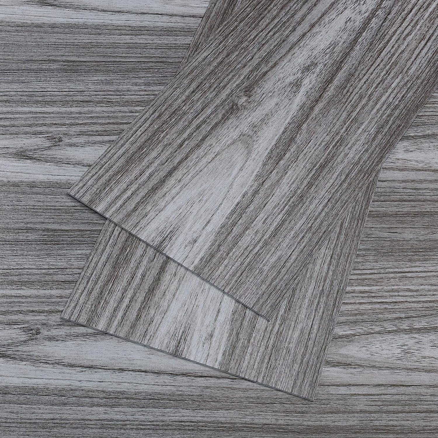 VEELIKE Grey Oak Wood Vinyl Plank Flooring Peel and [...]