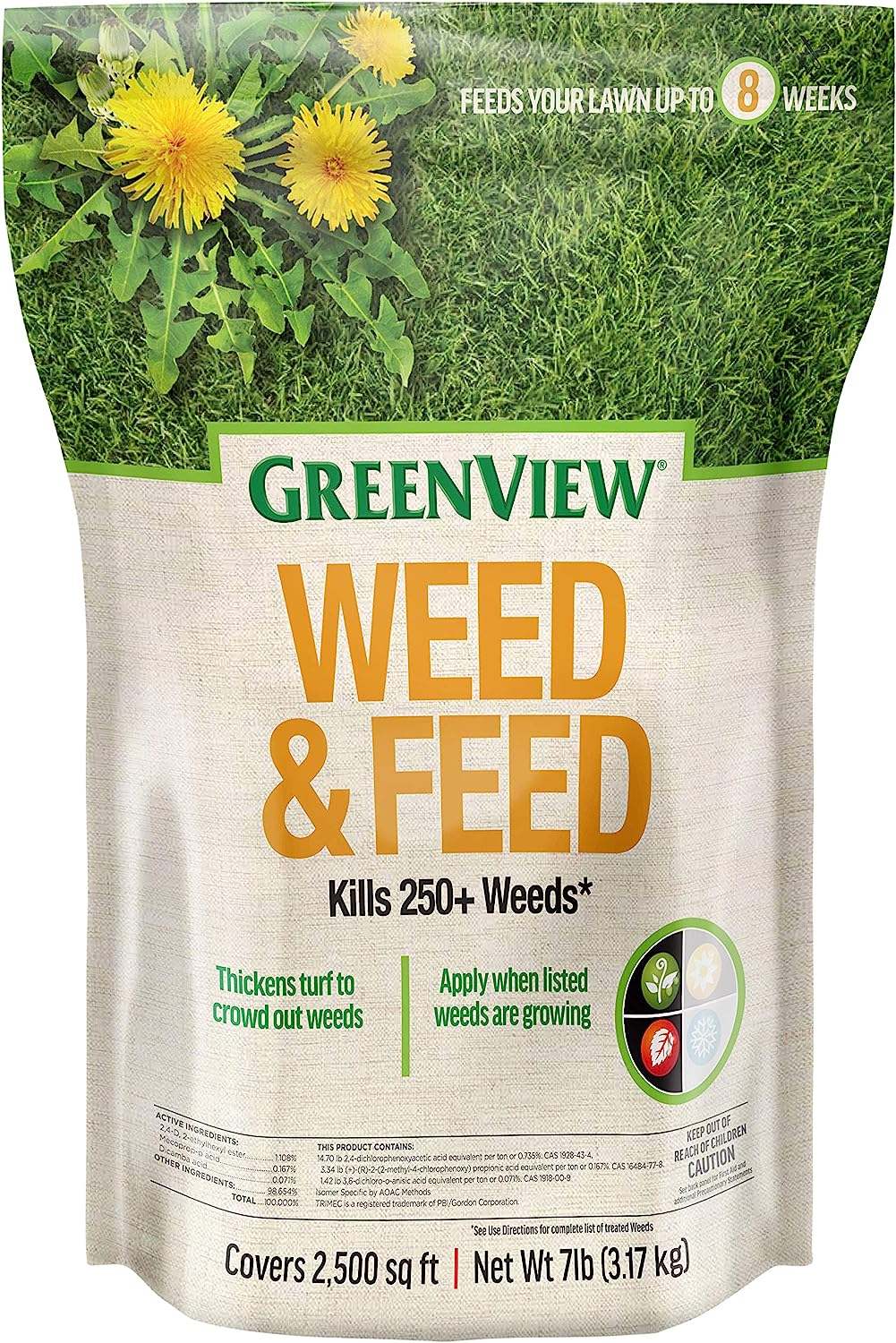 GreenView Weed & Feed - 7 lb. - Covers 2,500 sq. ft.