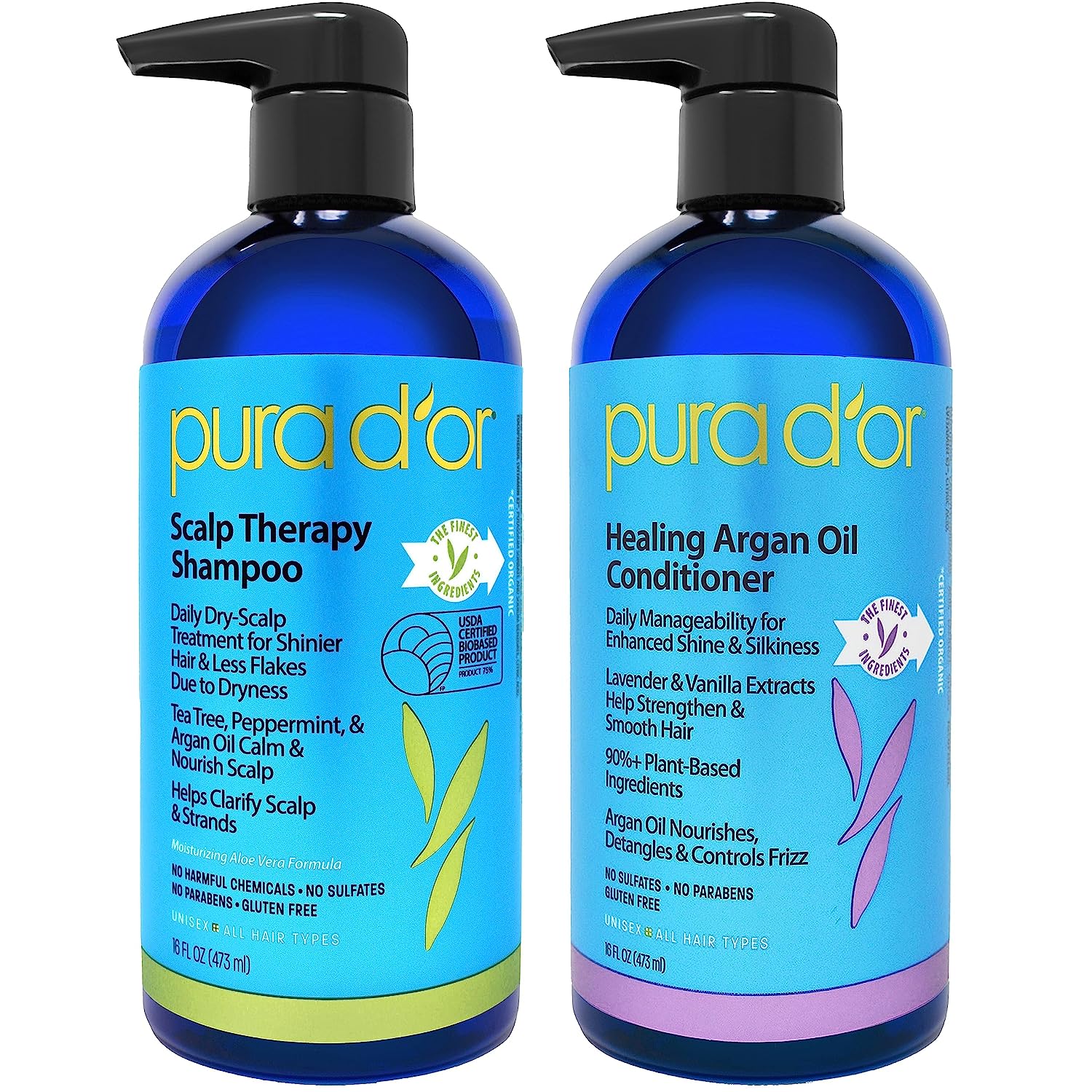 PURA D'OR Scalp Therapy Shampoo & Healing Conditioner [...]