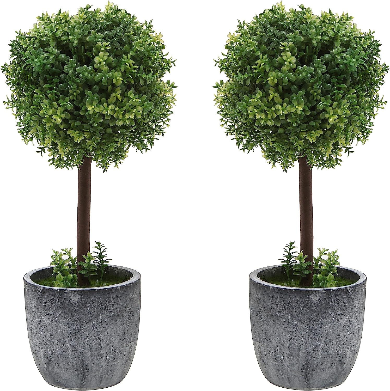 MyGift Artificial Boxwood Topiary Trees, Fake Plants [...]