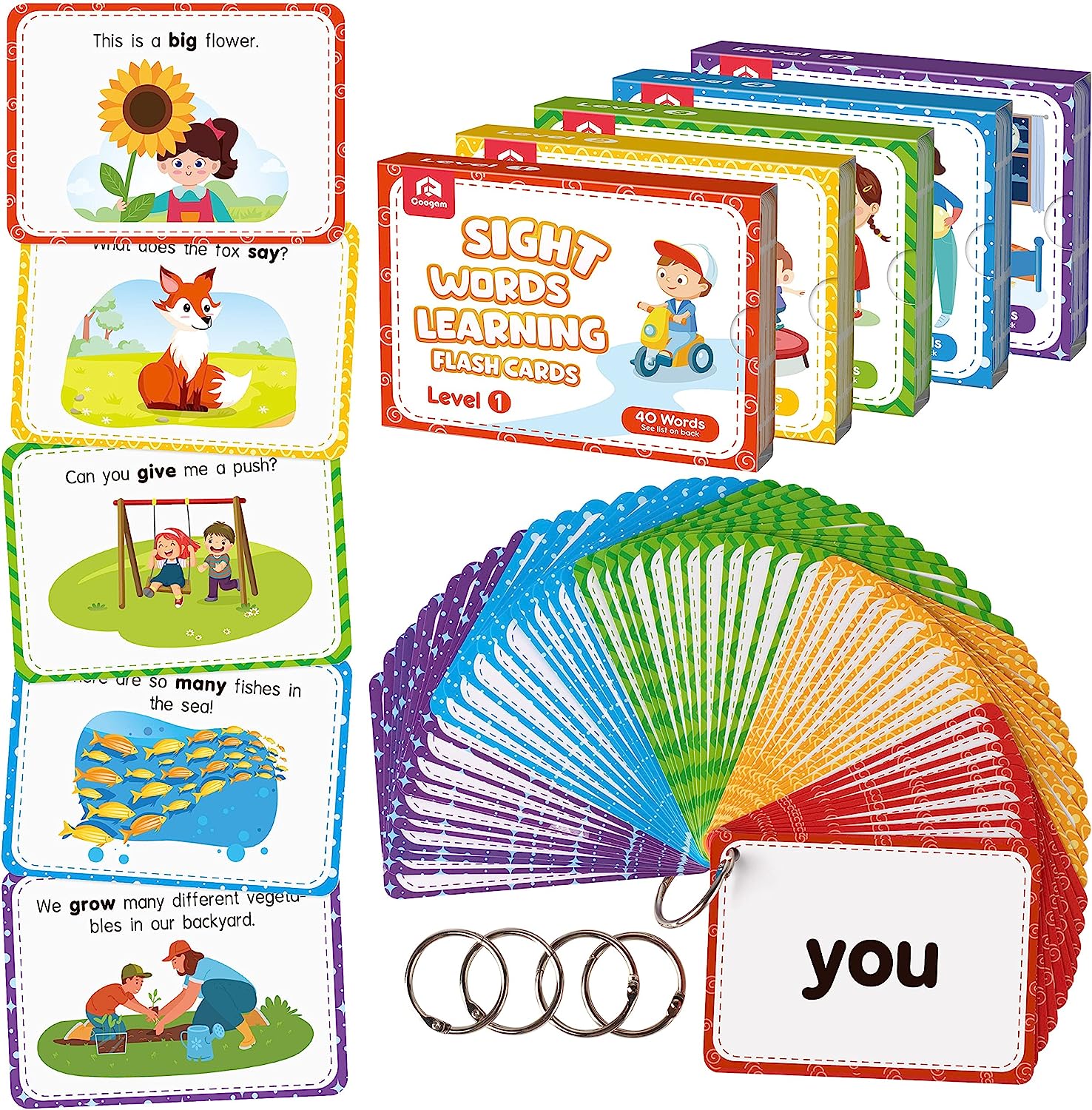 Coogam Sight Words Educational Flashcards - 220 Dolch [...]