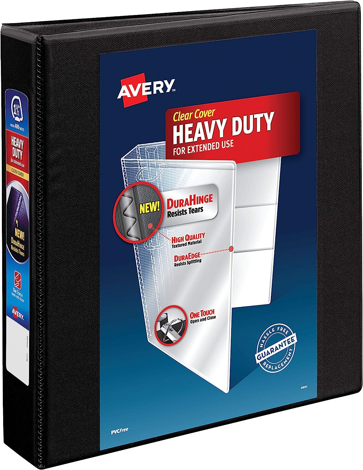 Avery Heavy Duty View 3 Ring Binder, 1.5
