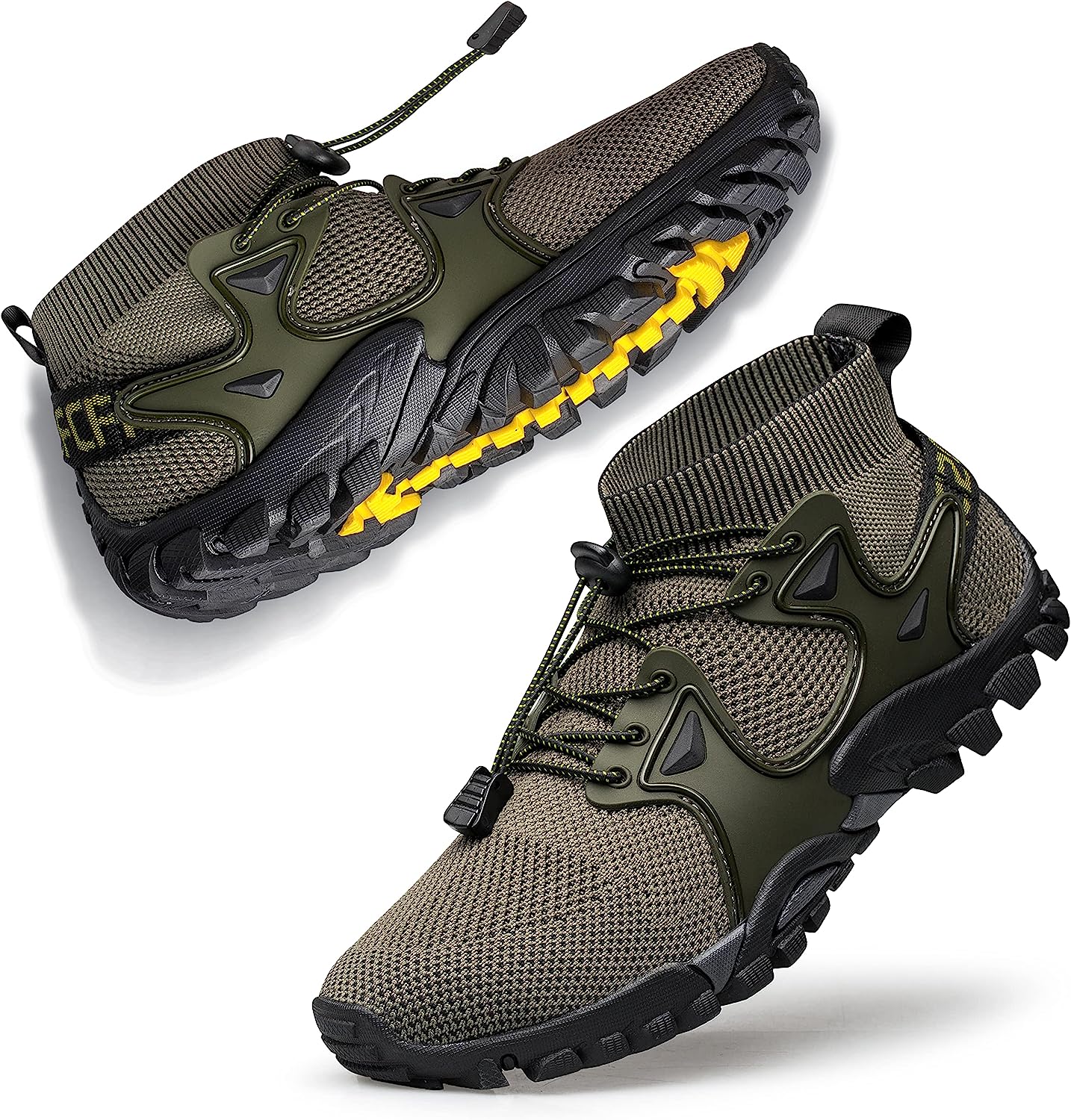 SOBASO Mens Hiking Shoes Trail Running Shoes Stylish [...]