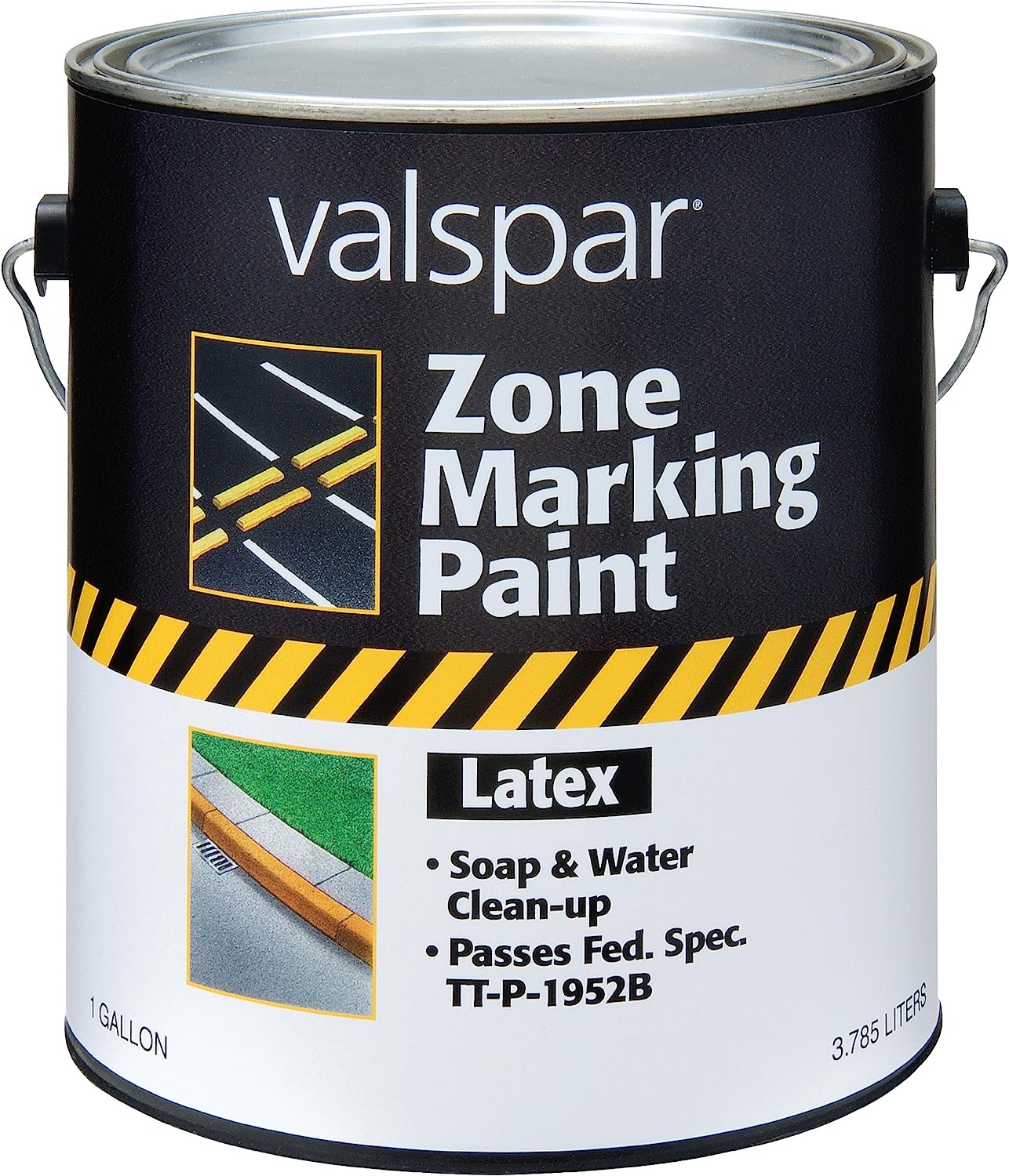 Valspar 24-137G Blue Latex Zone Marking Paint - 1 Gallon