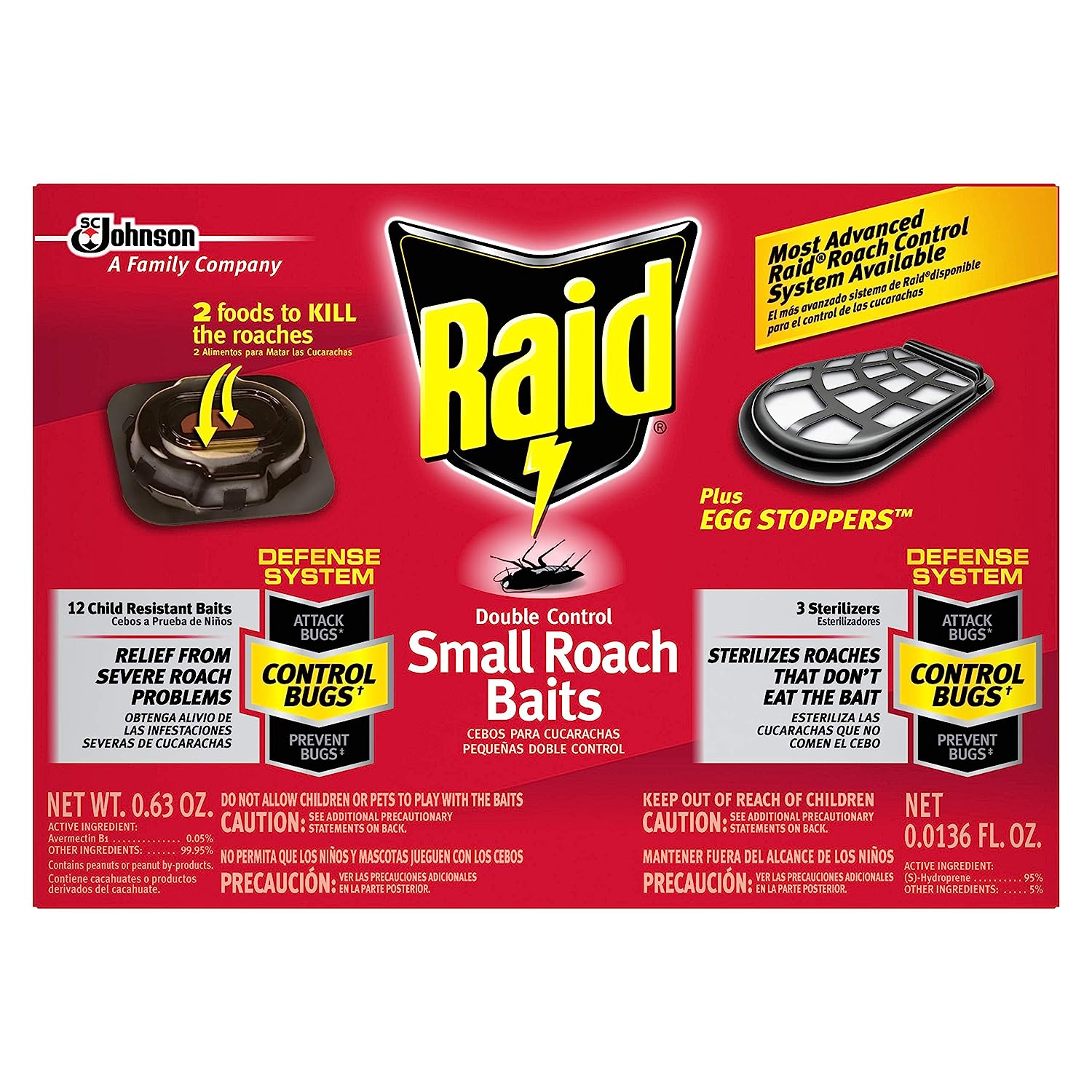 Raid Double Control Small Roach Baits Plus Egg Stopper [...]