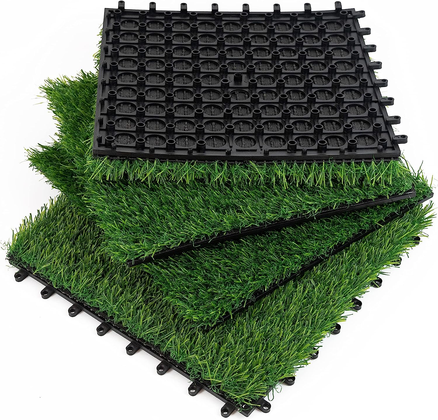 PBQWXES Artificial Grass 4 Packs 12