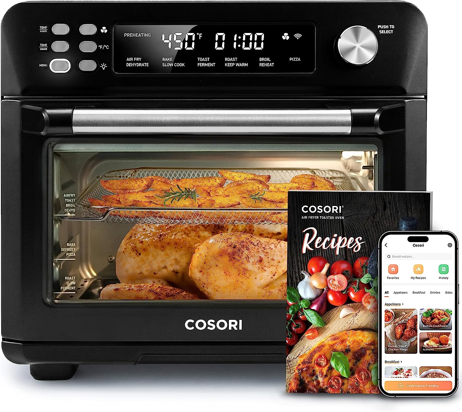COSORI Toaster Oven Air Fryer Combo, 12-in-1, 26QT [...]