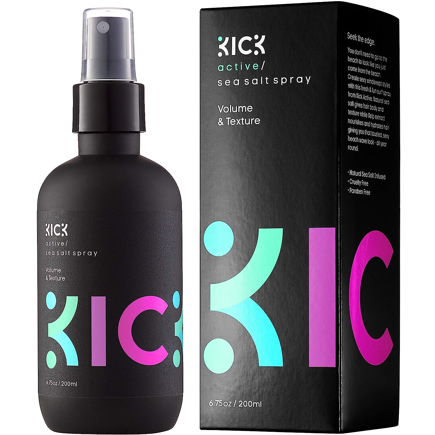 Kick Sea Salt Spray for Hair - Natural Texturizing [...]