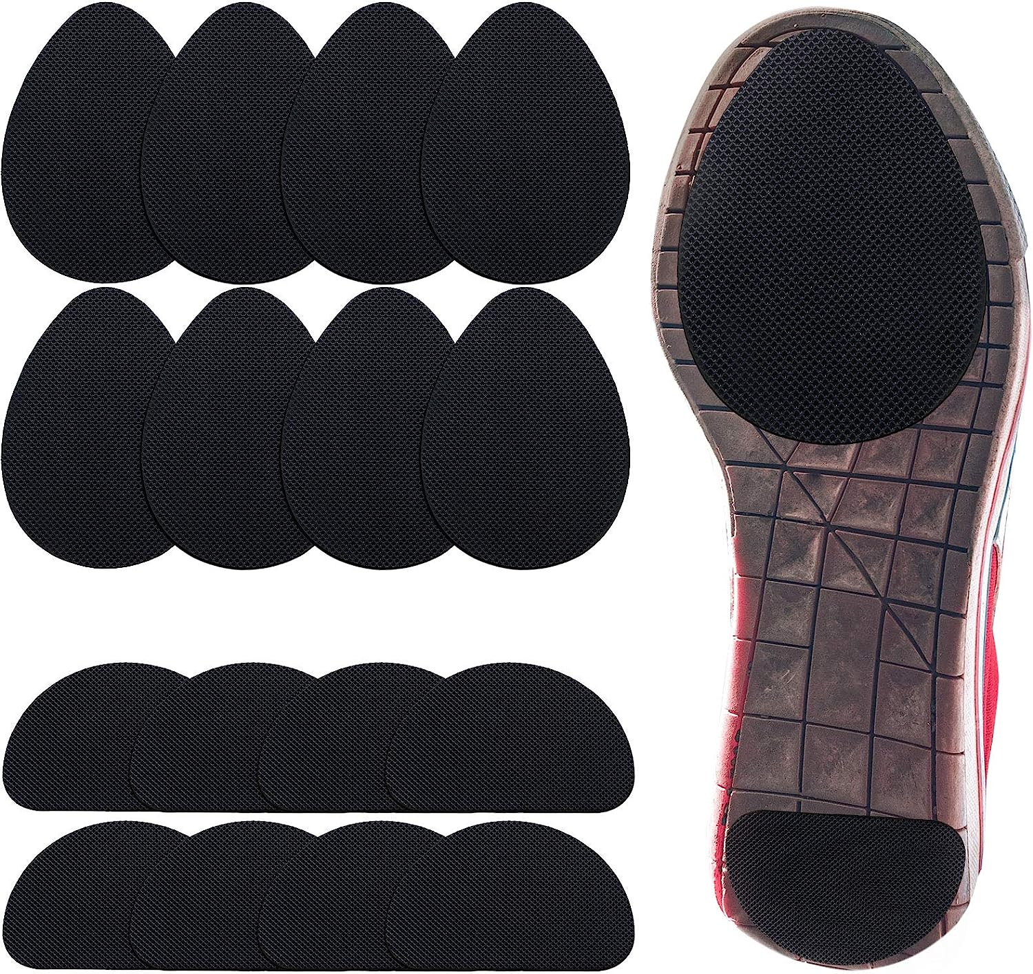 16 Pieces Non-Skid Shoe Pads Self-Adhesive Shoe Grips [...]