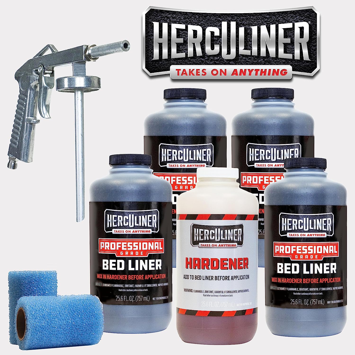 Herculiner Spray On Bed Liner Kit - Professional Grade