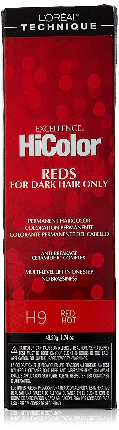 permanent red hair dye comparison table